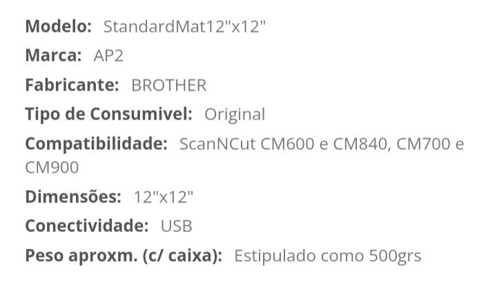 Base de corte de 12 "x 12" SCANNCUT BROTHER