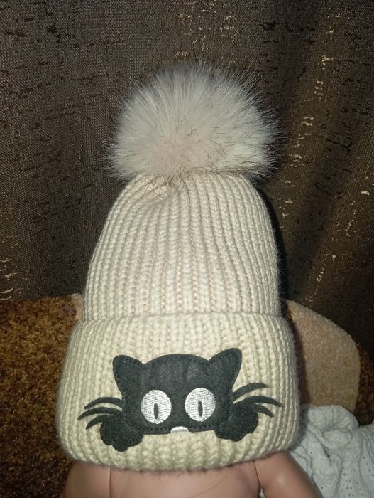 Зимова шапка з хомутом,нова 1-3р