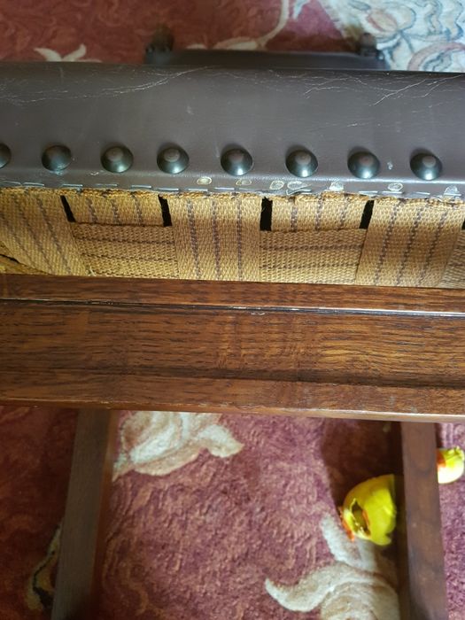 Komplet krzesel palacowych skorzanych