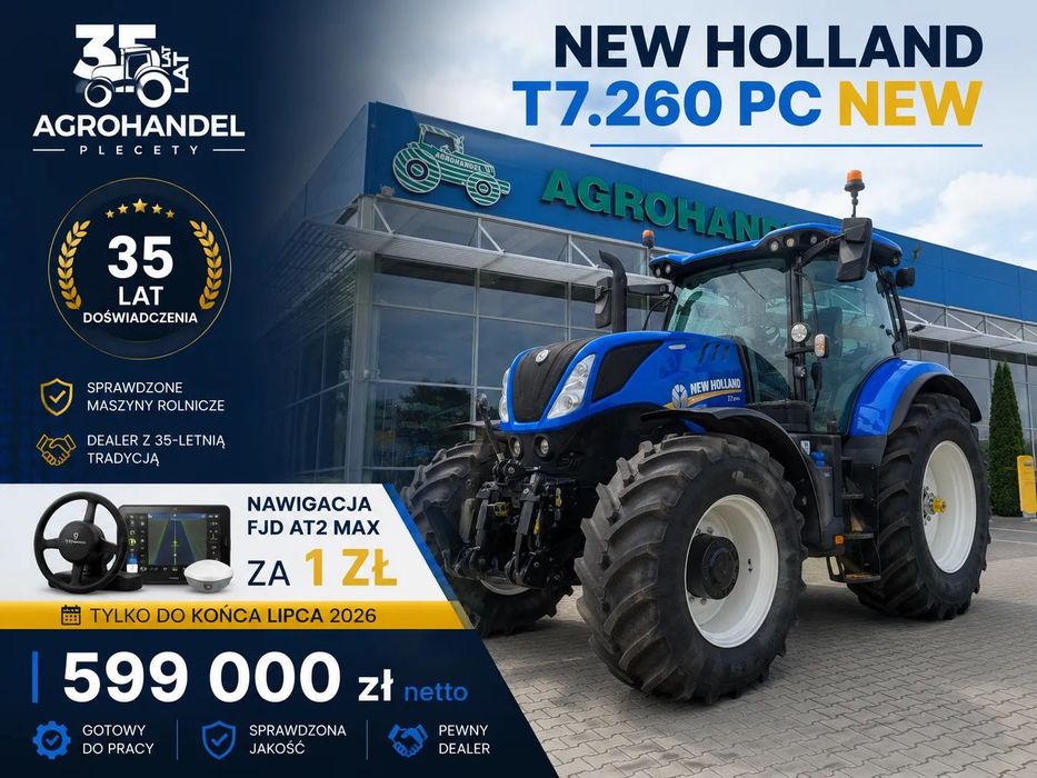 New Holland T7.260 POWER COMMAND NEW GEN  stan idealny