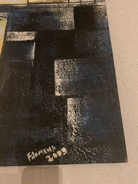 Quadro a oleo em tela de Filomena