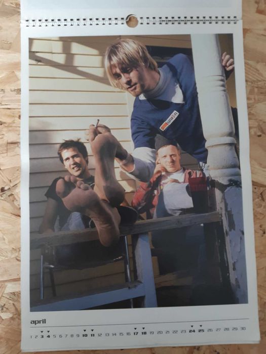 Calendário Nirvana Kurt Cobain