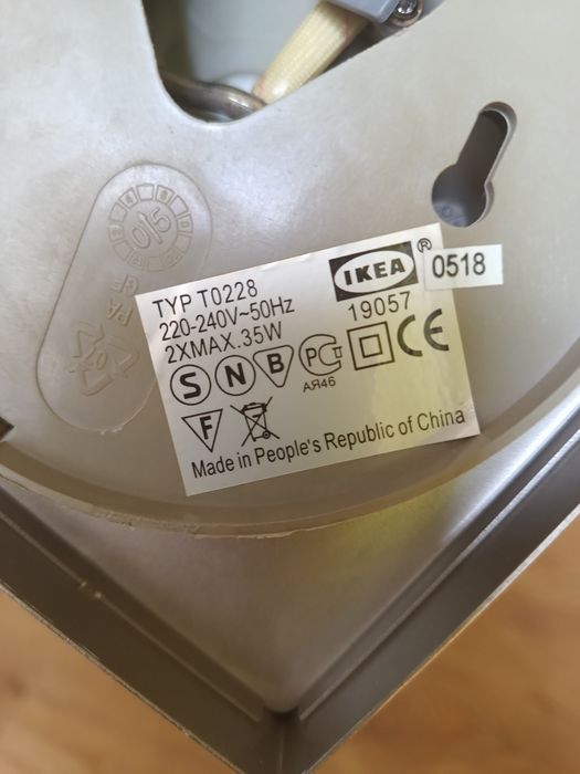 Lampa sufitowa Ikea 2 sztuki