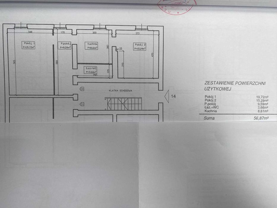 Na sprzedaż: 2-pokojowe mieszkanie 56,87 m² Zabrze Biskupice/ parter