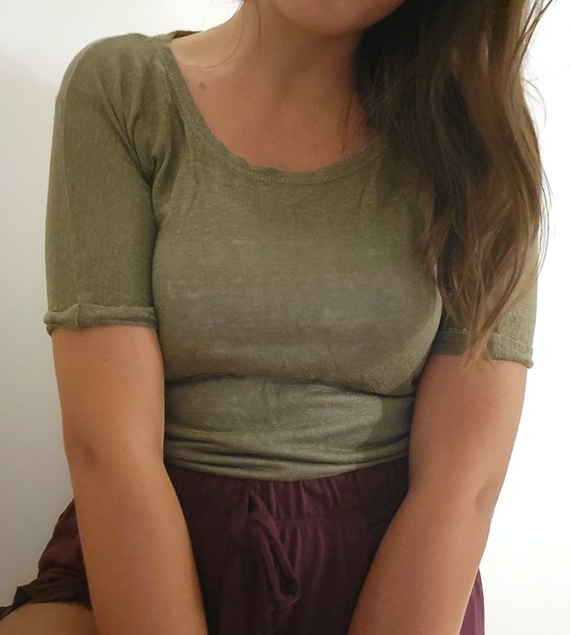 Tshirt verde-tropa | Bershka