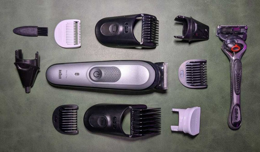 Машинка для стрижки тример Braun MGK7420 з 8 насадками кейс