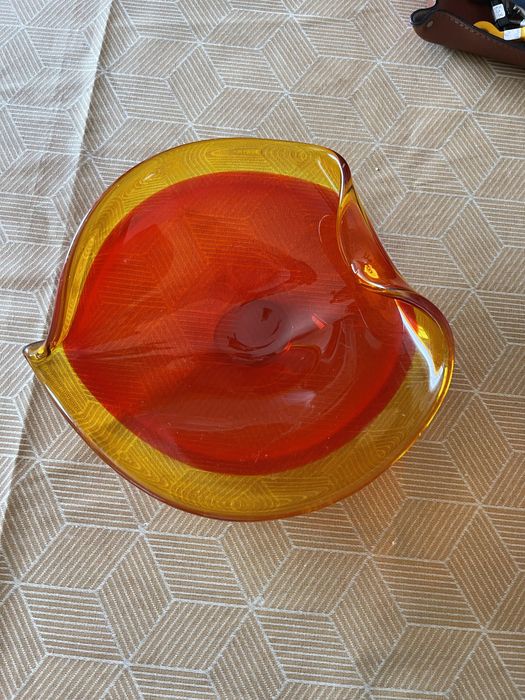 Taça de vidro para decoração