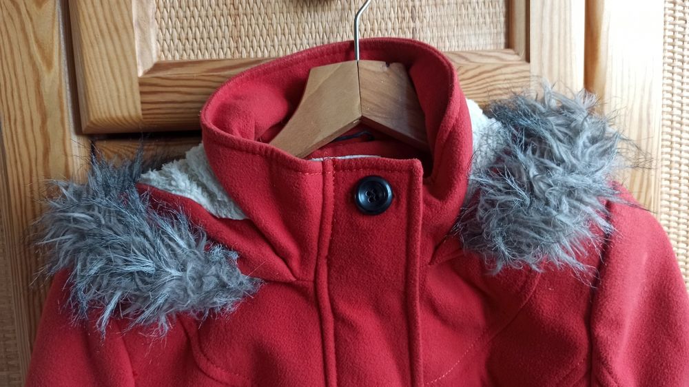 Płaszcz zimowy kolor ceglasty