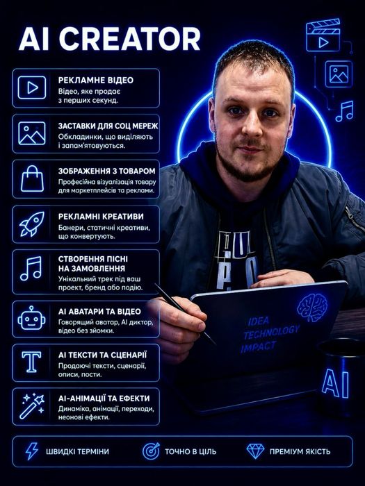 Візуал, ai відео, штучний інтелект для візуалу