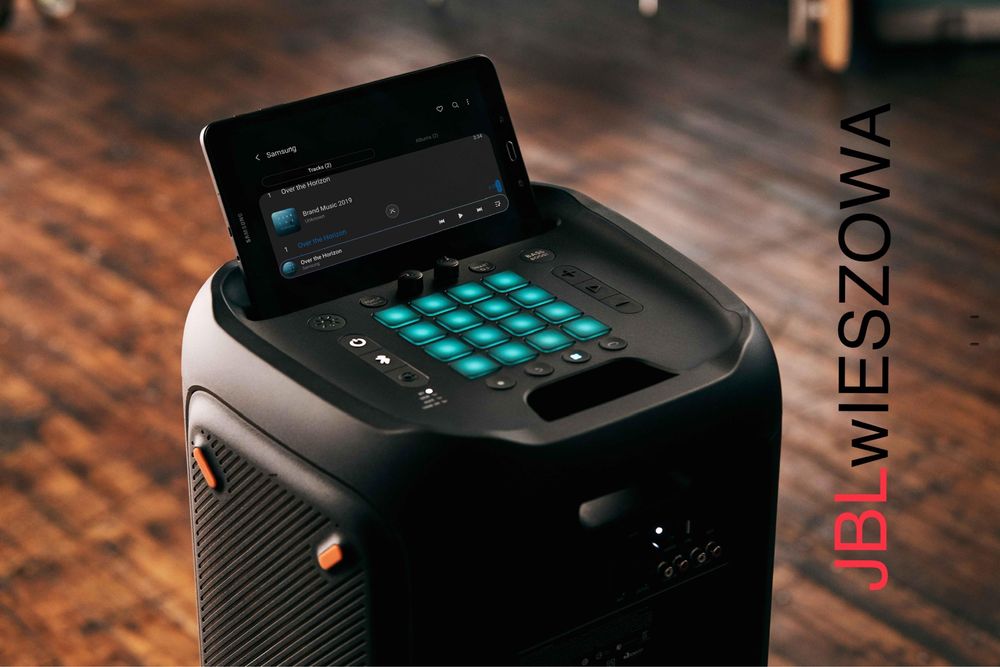 JBL partybox 1000, JBL encore, głośniki, oświetlenie , wytwornica dymu