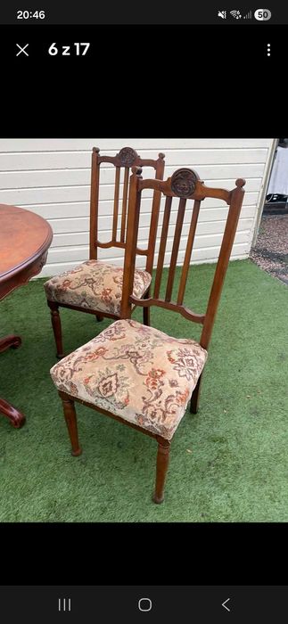 Wloski stol z krzeslami