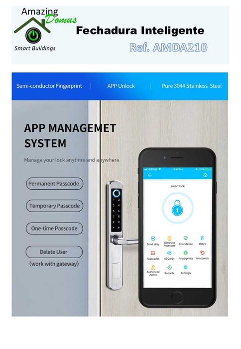 Fechaduras Inteligentes Smart Lock para Controlo de Acessos