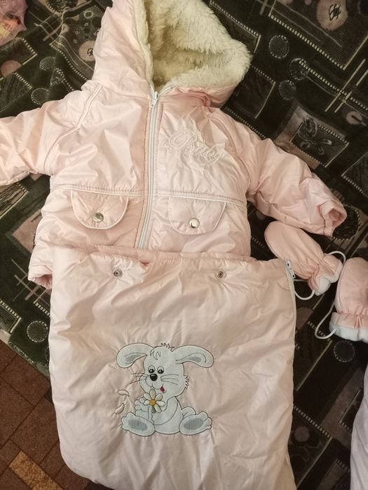 Зимовий комбінезон на овчині 0-1,5року