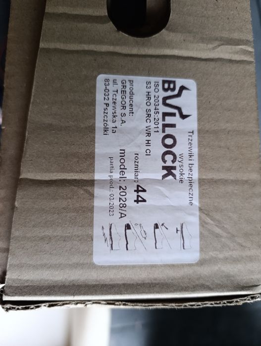 Buty robocze taktyczne Bullock r.44 nowe