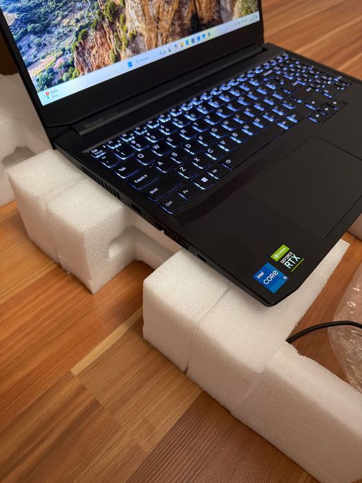 Najtaniej Mocny Gamingowy Laptop Lenovo 16Gb 512Gb SSD Rtx 3050 i5-11G