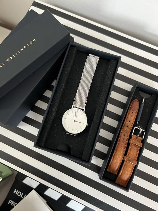 Relógio prateado Daniel Wellington