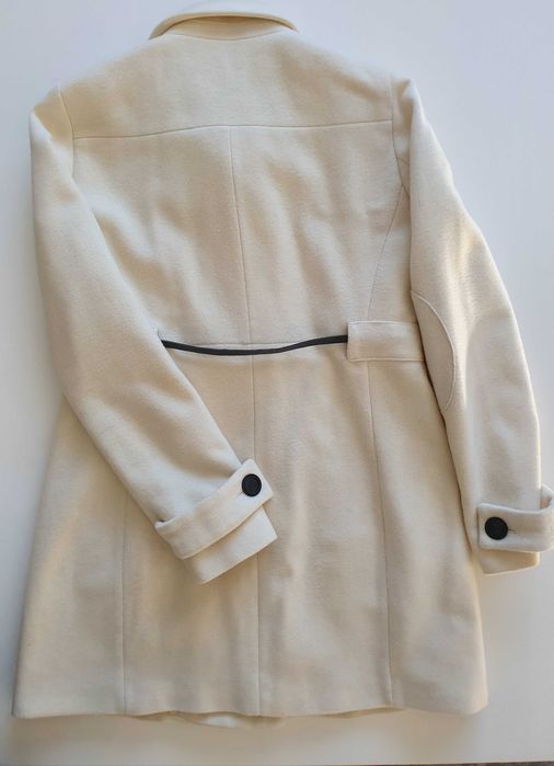 Płaszczyk damski krótki , ecru, Zara, rozm.M