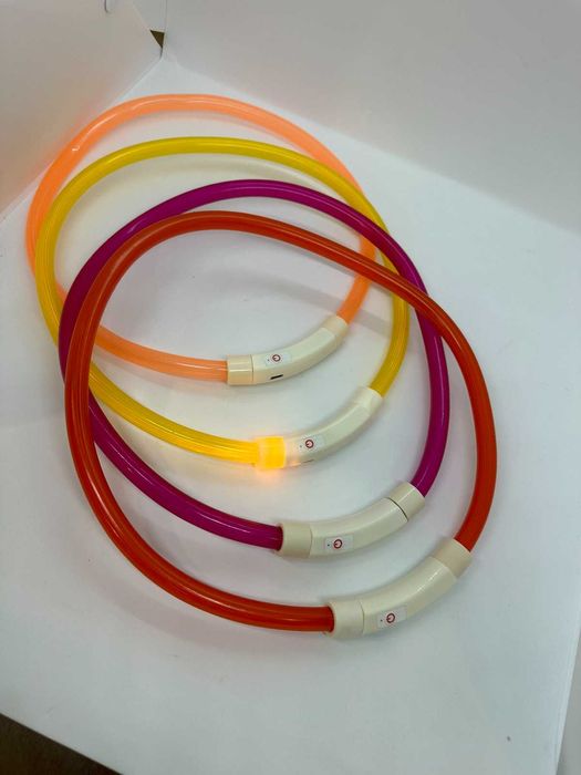ошейник для собак с USB-зарядкой Светодиодный силиконовый