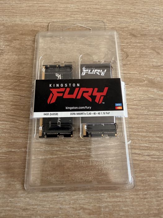 Pamięć RAM Kingston FURY Impact 64GB (2x32GB) DDR5 5600MT/s CL40