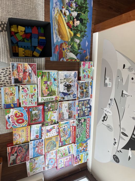 Gry planszowe, puzzle dla dzieci