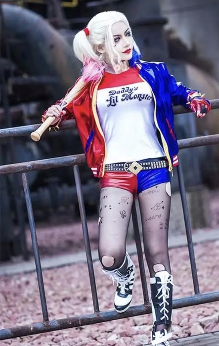 Nowy! Strój Harley Quinn przebranie kostium 40 L