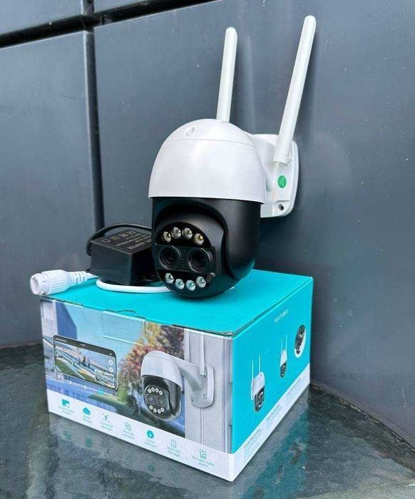 Бінокулярна вулична 8мп камера відеонагляду з оптичним зумом iCsee A20