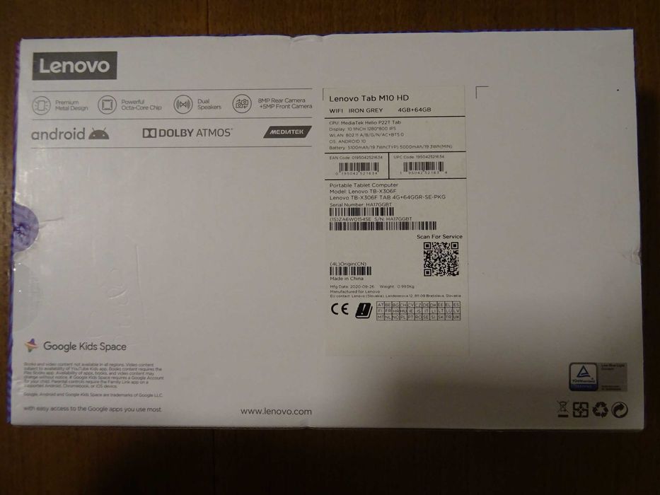 Tablet Lenovo M10 HD + Capa Folio - 4GB+64GB