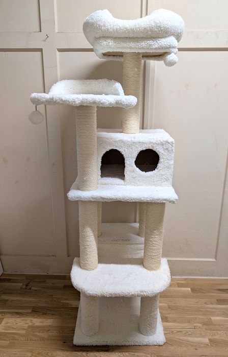 La Digue III Drapak Dla Kota Biały 69x69x163cm Uszkodzony DUŻY