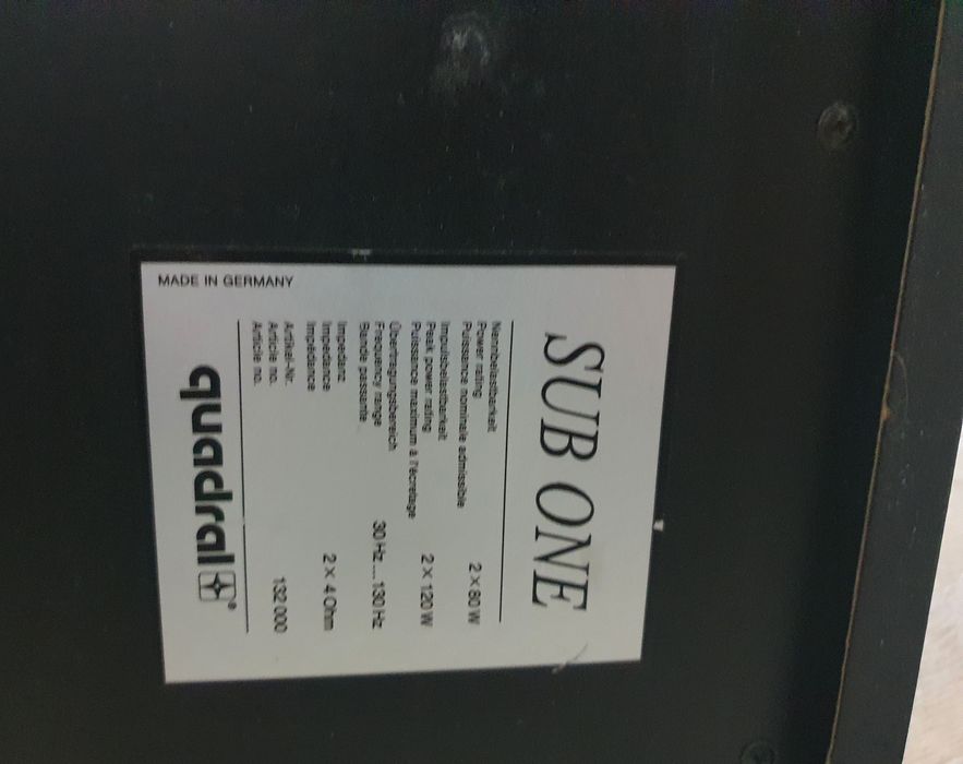 Zestaw głośników Quadral – Subwoofer SUB ONE + 2x SM 50 III