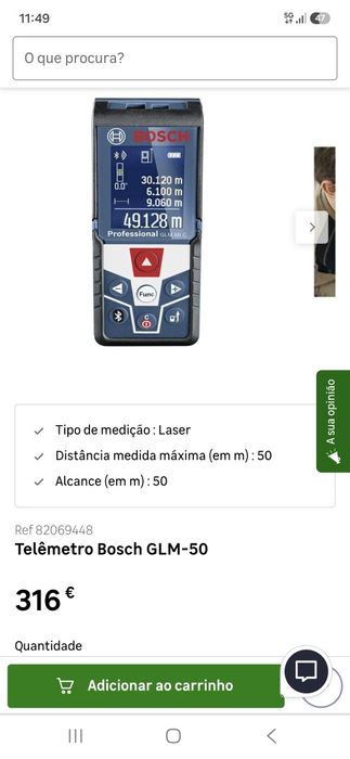 Laser bosch professional GLM 50c