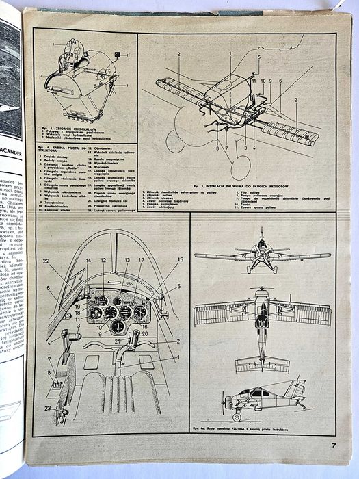Skrzydlata Polska 51-52 / 1980 okładka - stewardesa LOT-u