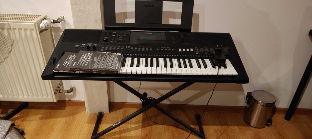 Keyboard Yamaha PSR-E463 | Kompletny Zestaw + Statyw, Książki