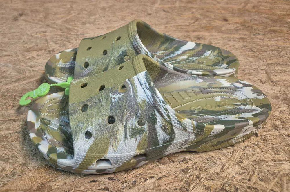 Шльопанці Crocs Classic Marbled Icon Slide, М7-М13, 100% оригінал