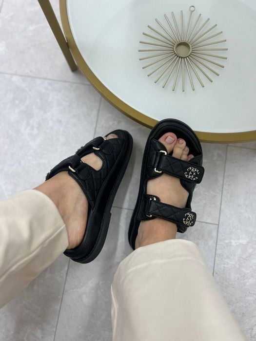 Wyprzedaż!Sandały klapki Chanel! Skóra! Premium! Od REKI 38,39