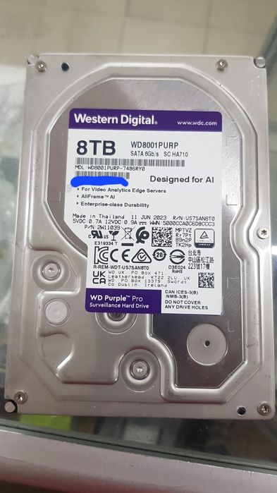 Жорсткий диск HDD 8TB Western Digital Purple
