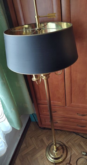 Lampa stojąca mosiężna