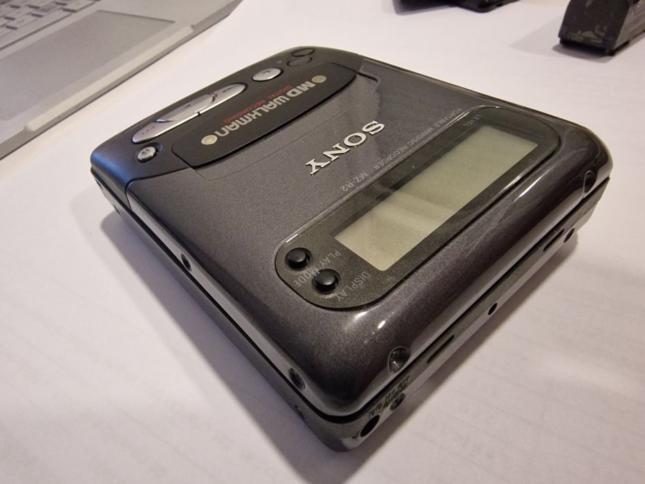 Sony walkman Minidisc MD MZ R2 com bolsa, bateria e caixa pilhas