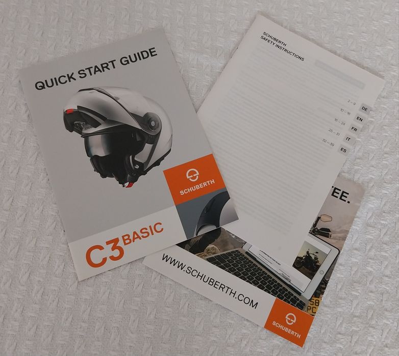 Capacete Schuberth C3 com intercomunicador integrado