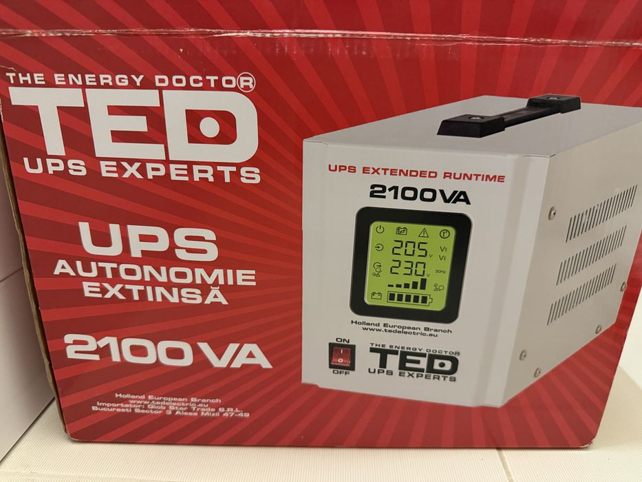 UPS джерело безперебійного живлення інвертор TED 2100VA/1400W