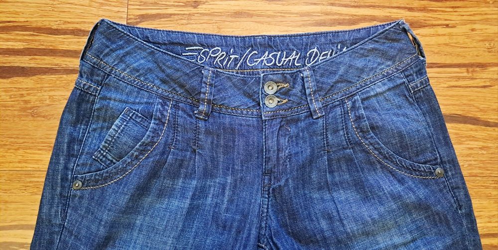 Jeansy rybaczki 3/4 Esprit