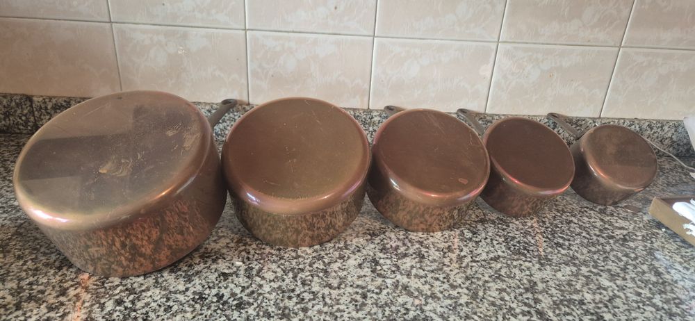 Panelas, çacerolas em cobre