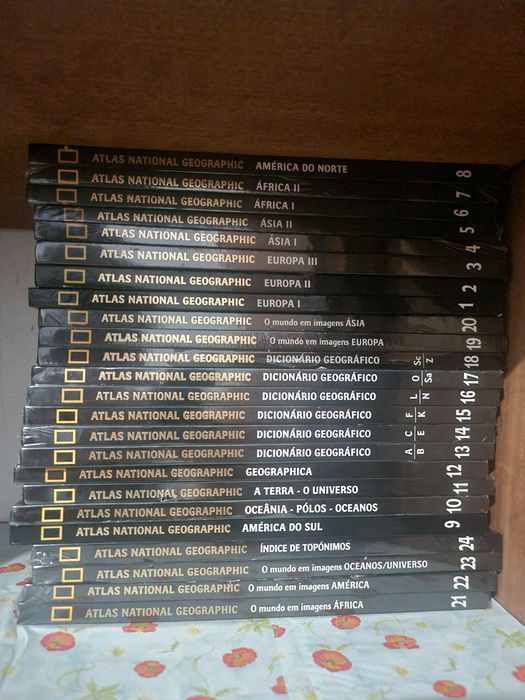Coleção Completa Atlas National Geographic (24 Volumes) – Como Nova / Selada