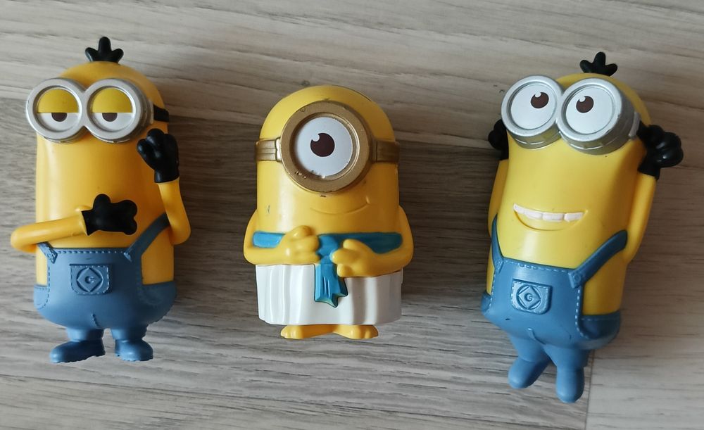 Minionki Minionek figurka McD's 2015/ 2017 Zestaw 3szt