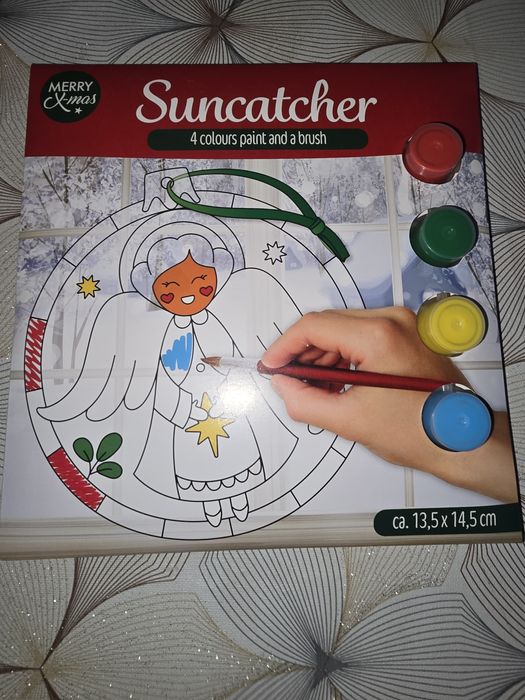 Kreatywny Zestaw Łapacz Słońca witraż zawieszka farbki