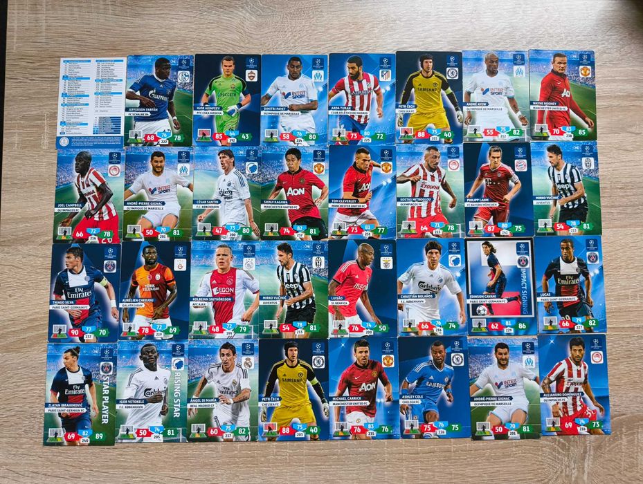 Zestaw ok. 100 kart Panini Adrenalyn XL UEFA Champions League 2013/14