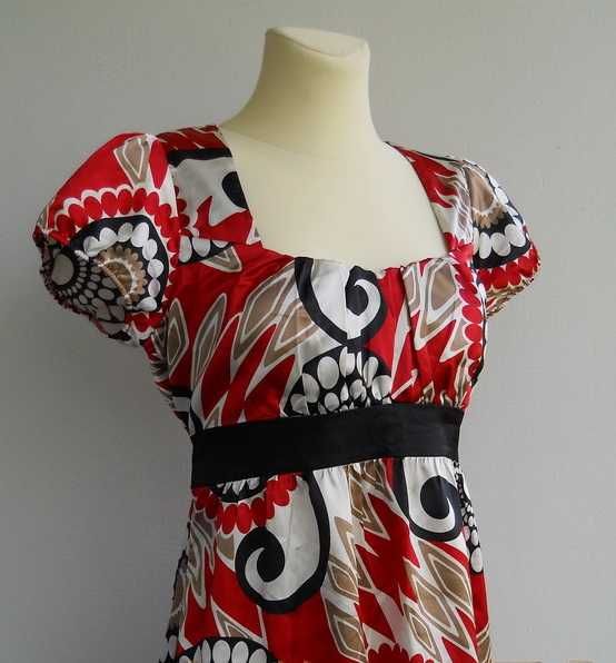 NEW LOOK piękna Elegancka Satynowa Tunika 42