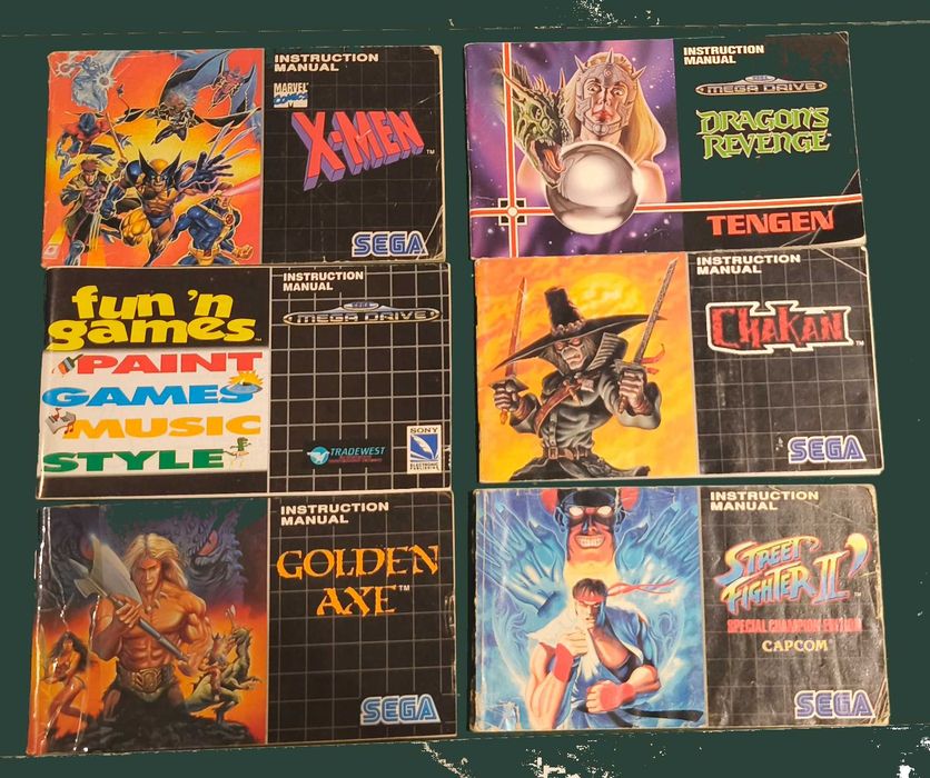 Manuais Mega drive