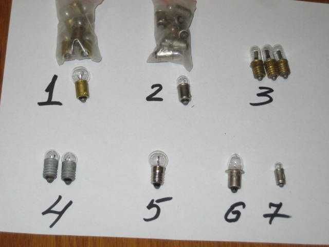 Автолампочки на 6 В, 12 В