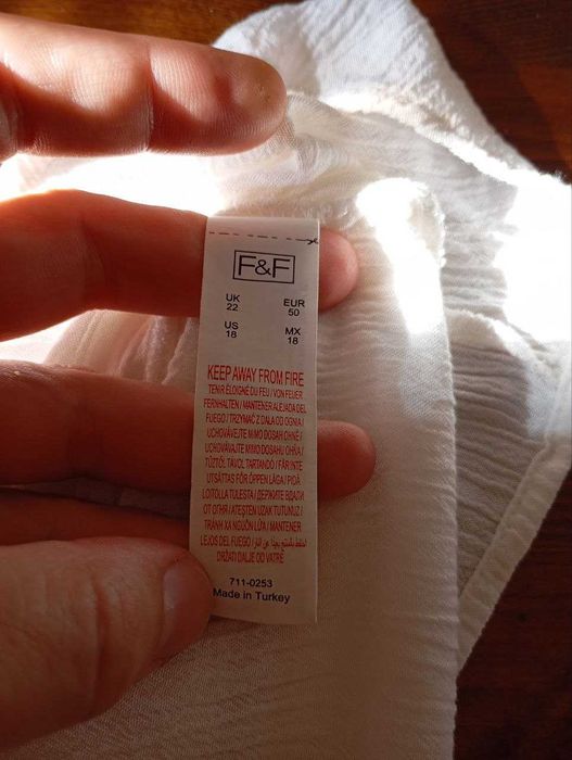 Жіноча вишиванка, дизайнерська блузка бохо F&F UK 22, EUR 50-52 розмір