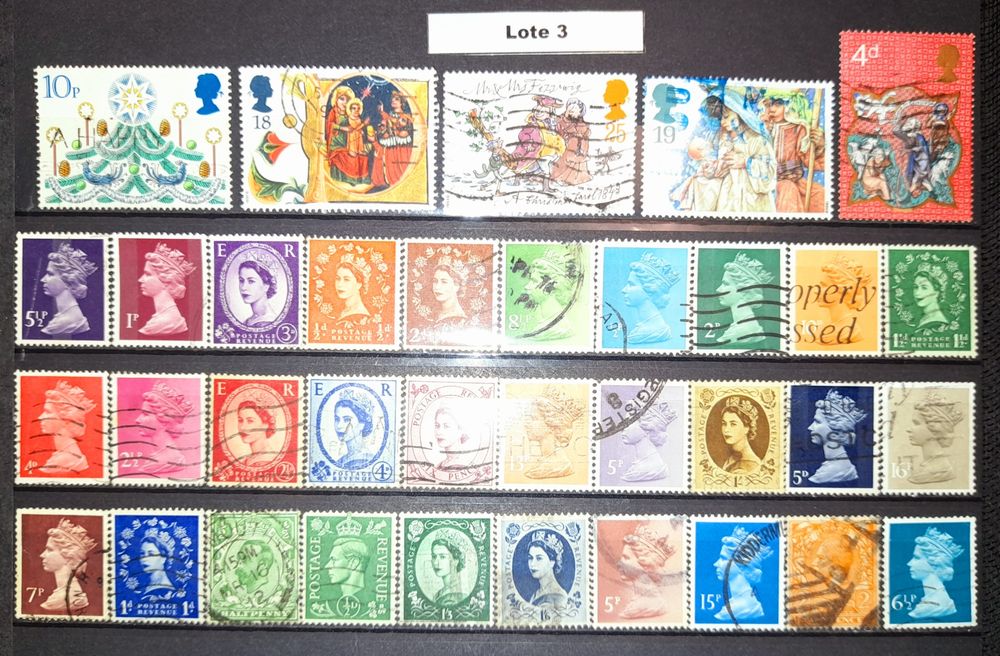 Vários Lotes - 35 Selos Reino Unido / França